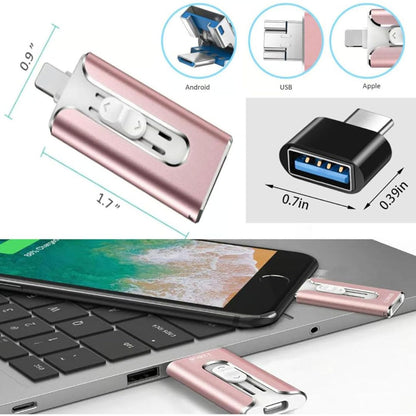 TriSync™ – 3-in-1 Mobile USB Flash Drive