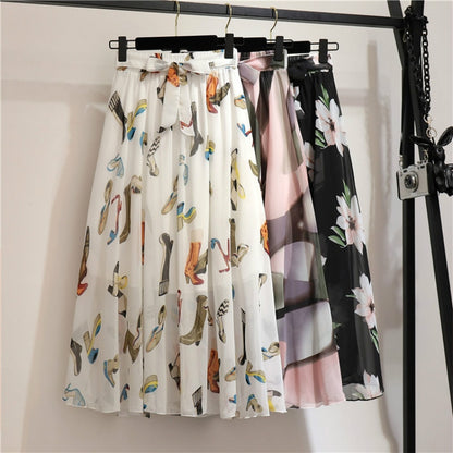Melville™ Chiffon Floral Long Skirt