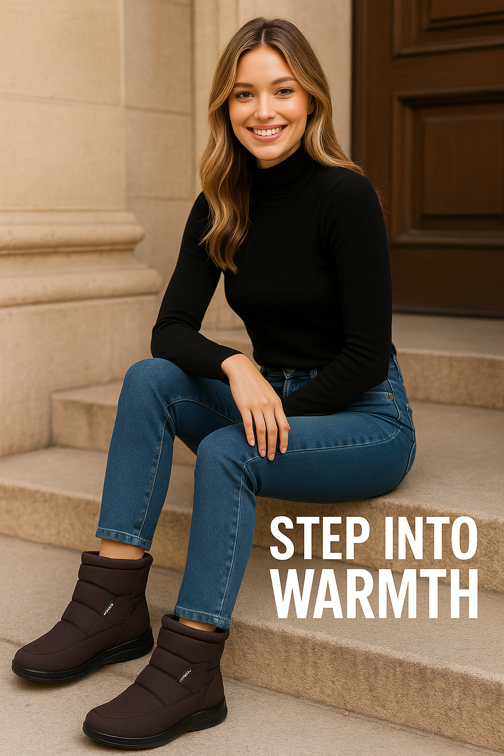 FrostEase™ – Waterproof Non-Slip Winter Boots